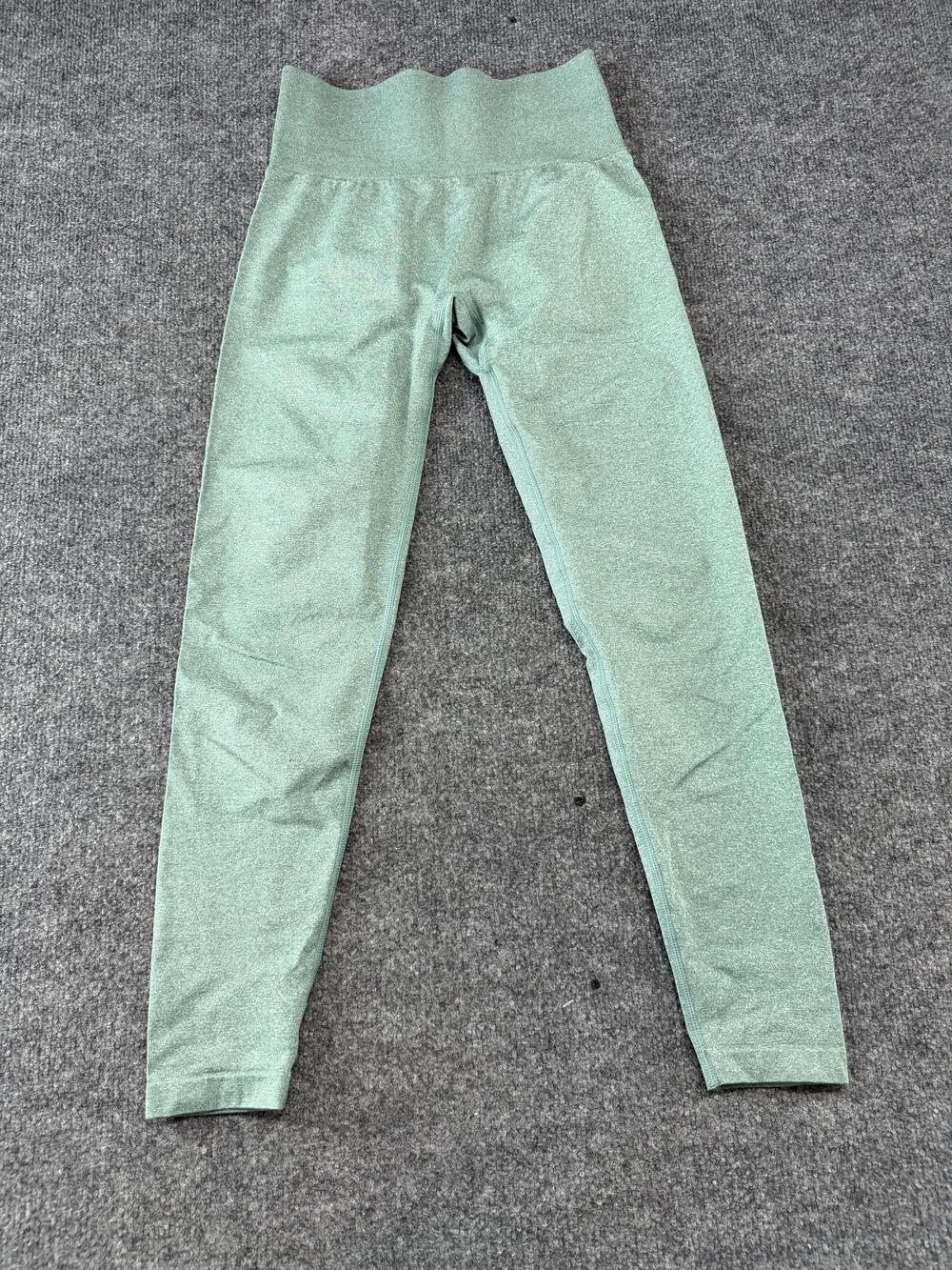 NVGTN Leggings Womens Medium Green Seamless High Waist Ankle Yoga Gym Pants